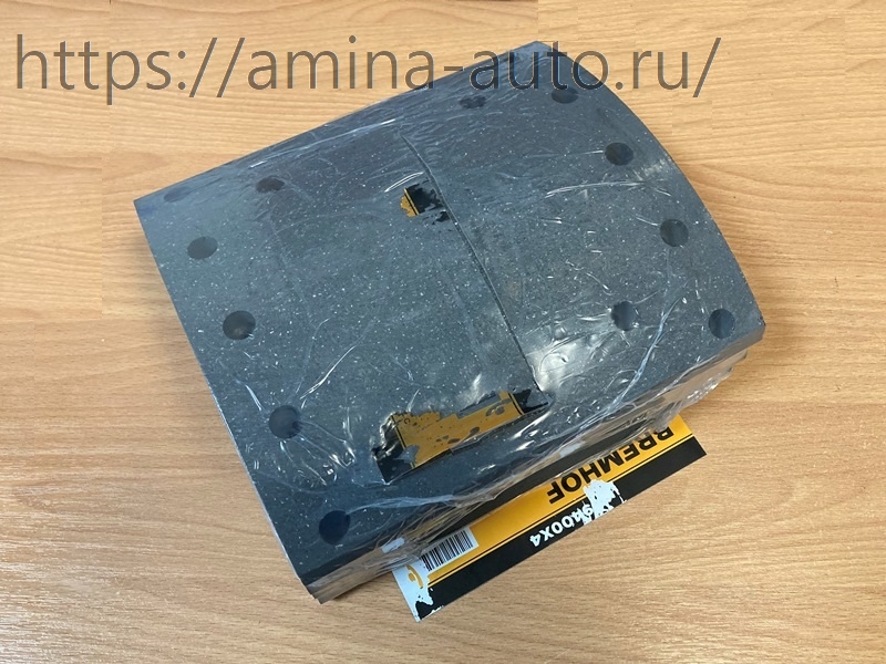Накладка тормозная задняя 190*220*16,5 15 отв 2-й рем.(комплект на ось)