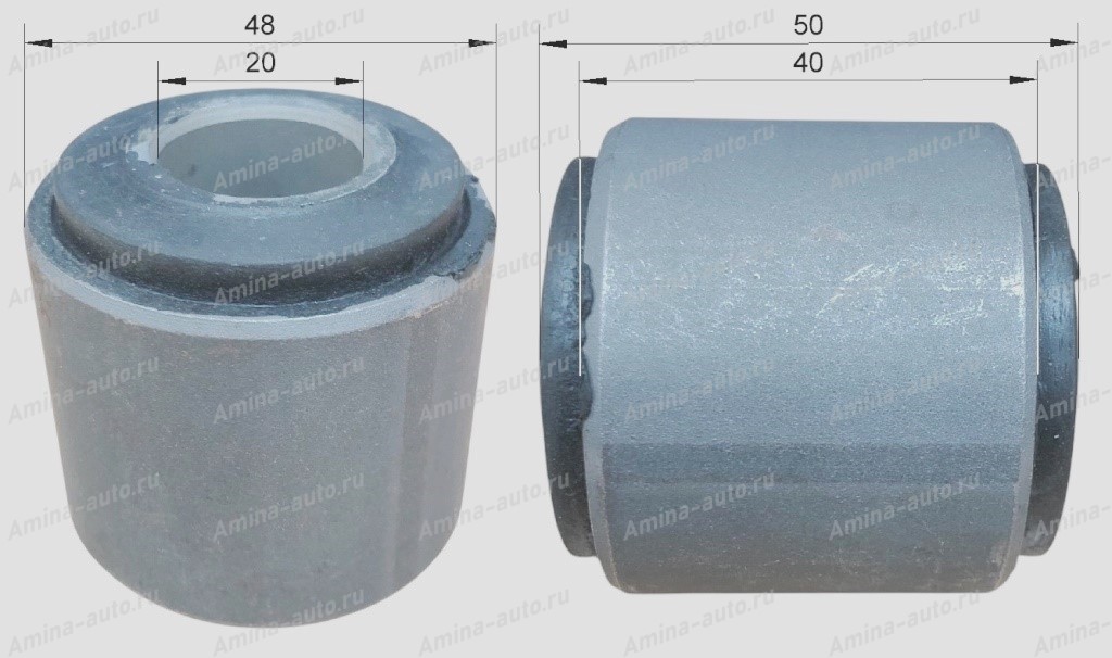 Сайлентблок стойки стабилизатора 20*48 L=50  *