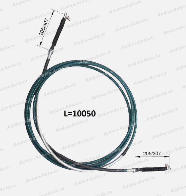 Трос КПП (Higer) L=10050 (KLQ6122) черный *