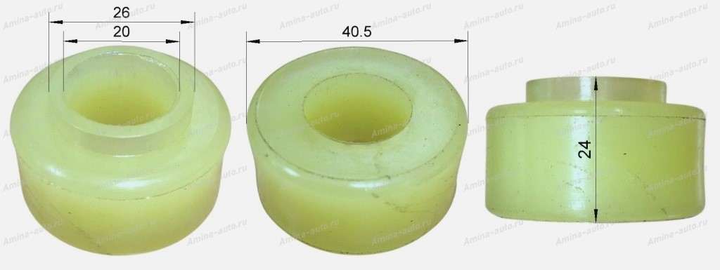 Втулка стойки стабилизатора заднего (ZhongTong) d=20 D=40 h=25/21 *