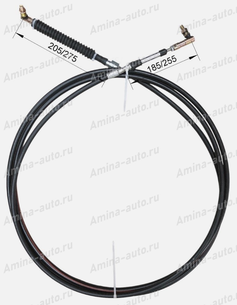 Трос КПП (Higer) L=6110 верхний черный *