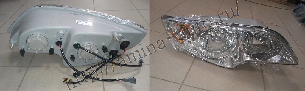 Фара (Higer) KLQ 6826, KLQ 6885, KLQ 6840 RH (4 фишки) *