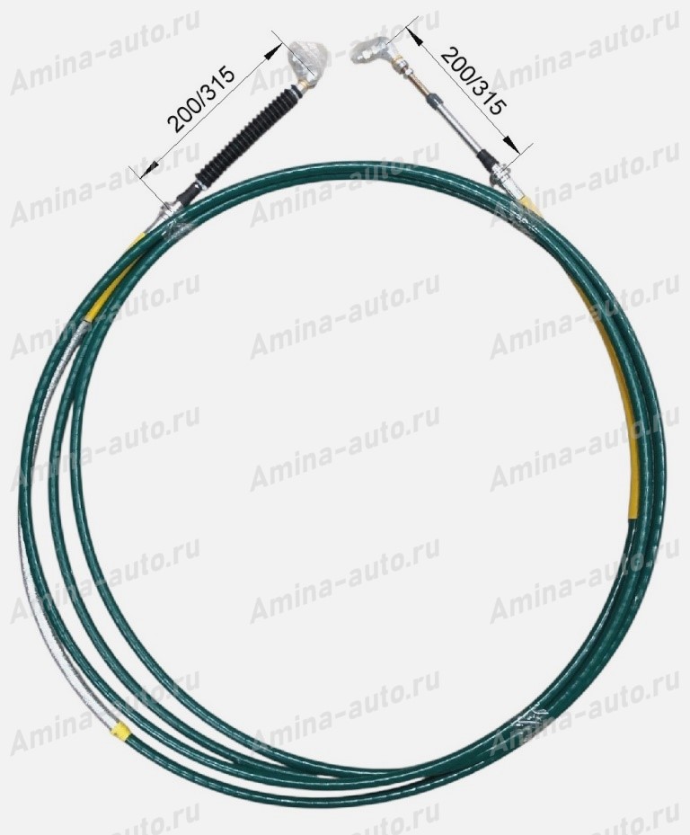 Трос КПП (Higer) L=10100 желтый (KLQ6128) *