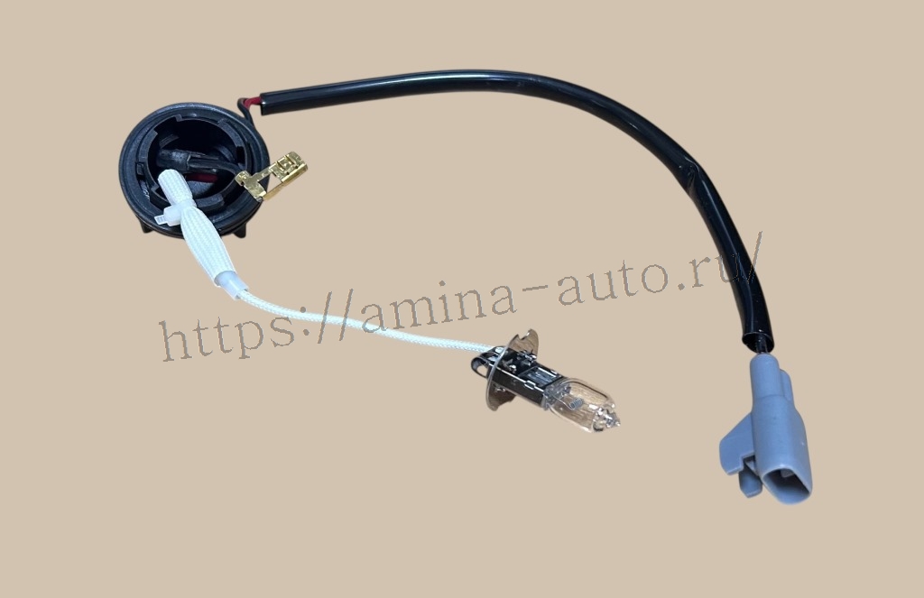 Проводка с лампой H3 24V фары противотуманной (Higer) *
