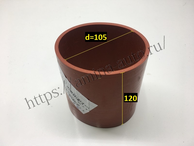 Патрубок интеркулера (Yutong) ISDe245-30 выпуск №1 L=120 d=105