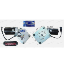 Мотор стеклоочистителя 180W 24V фишка 4 конт. в ряд (ZhongTong) вал D=15,5 на площадке
