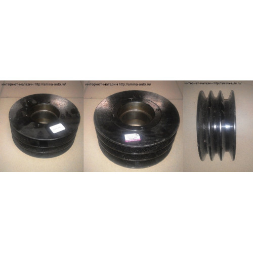 Шкив промежуточный вентилятора радиатора (Higer) 3 ручья D=168 mm (>2011г.)