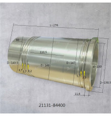 Гильза ДВС (D6CB,D6CC) d=130