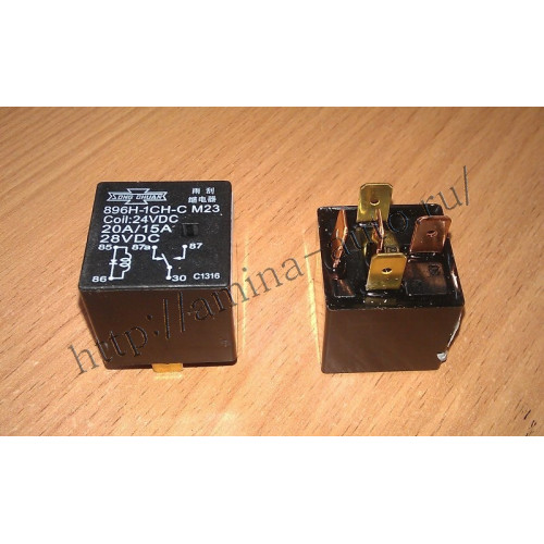 Реле 896H-1CH-C M23 24VDC 20/15A 28VDC 5-контактов