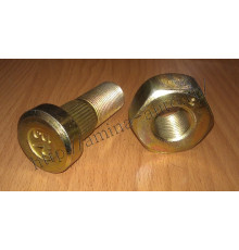 Шпилька передняя (Higer) LH в сборе  L=68mm (SAS) гайка - ключ 38мм