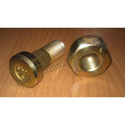 Шпилька передняя (Higer) LH в сборе L=68mm (SAS) гайка - ключ 38мм