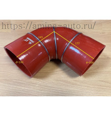 Патрубок интеркулера (Yutong) №3 d=100 L=150*150 Г-образный