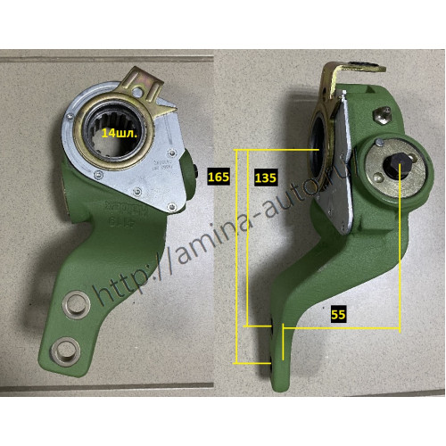 Трещотка тормозная передняя/задняя 14 шл. автомат RH 4119 L=135/165/55mm