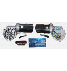 Мотор стеклоочистителя ZD2735 180W 24V  вал.D=15,6 крупный шлиц, фишка 5 контактов в ряд