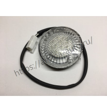 Фонарь габаритов передний верхний белый (Yutong, King Long) LED D=80 mm