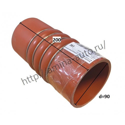 Патрубок интеркулера (Higer) №7 прямой L=200 d=90/d=90