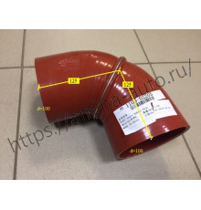 Патрубок интеркулера (Yutong) №3 d=100 L=125*125 Г-образный