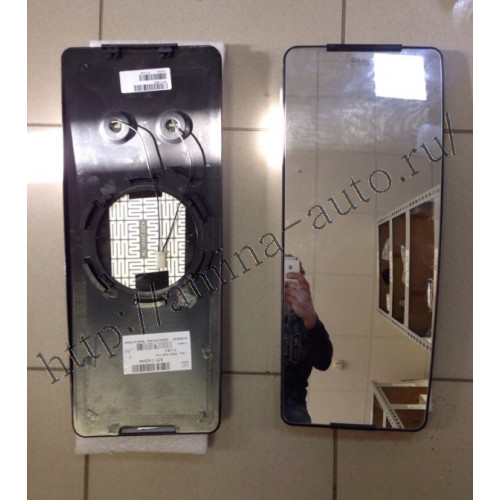 Зеркальный элемент (Higer) RH (h=458 верх-190 низ-170) (с подогревом) крепление кольцо