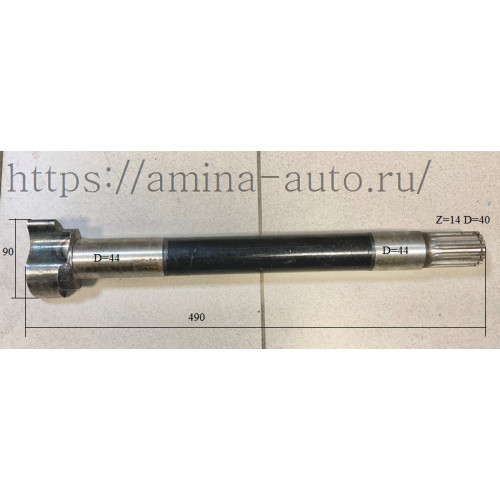 Вал тормозной задний 14 шл. L=490 "S" левый