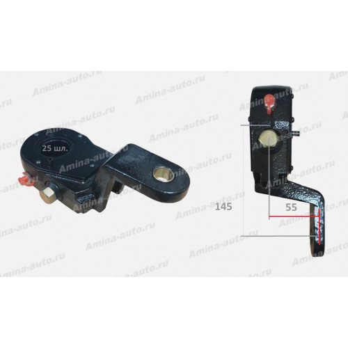 Трещотка тормозная передняя (HND,GRB) 25 шл. механика LH L=145mm/55mm