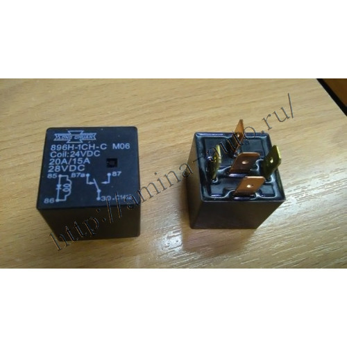 Реле 896H-1CH-C M06 24VDC 20/15A 28VDC 5-контактов