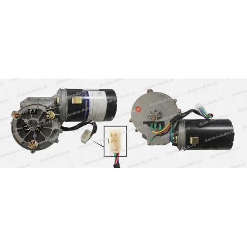 Мотор стеклоочистителя ZD2733 180W 24V Dвала=15мм 5 контактов