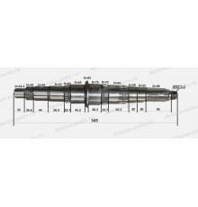 КПП 17Q21-00030-D вал вторичный L=545 