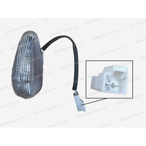 Фонарь габаритов передний верхний (Yutong) белый 50*115 LED