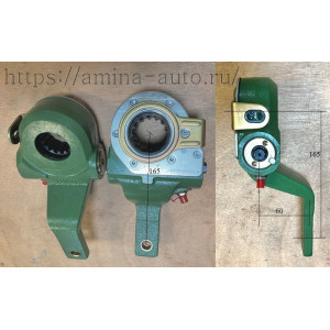 Трещотка тормозная задняя 14 шл. автомат LH L=165mm/60mm 4043 (резкий изгиб)