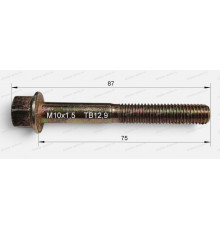 Болт корзины сцепления (D=395 мм h=51) L=87 Lрез.=40 M10x1,5 твердость 12,9 