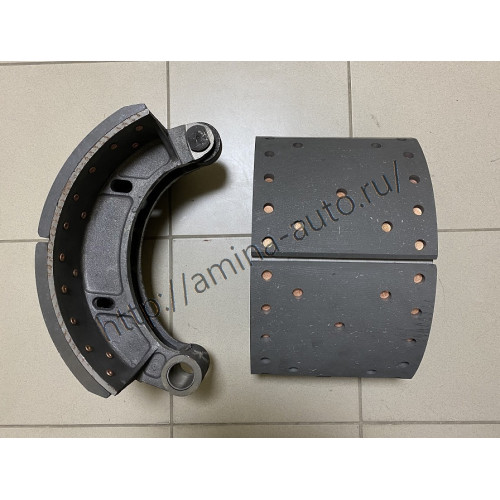 Колодка тормозная задняя (Higer) с роликом (D=57mm) и накладками
