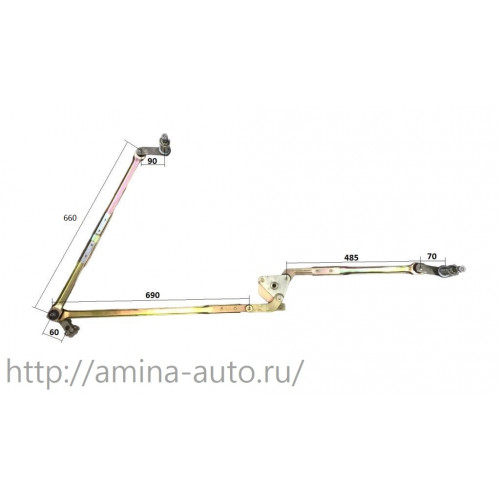 Механизм стеклоочистителя (трапеция) (Yutong) ZK6122H9