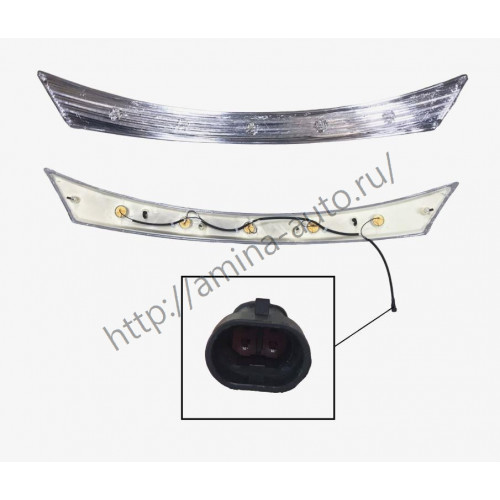 Панель передняя между фар (Yutong) LED L=1430