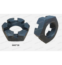 Гайка ступицы передней (Higer) M45*2 ключ 69мм 