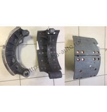 Колодка тормозная задняя (Higer) с роликом (D=40mm) и накладками
