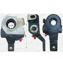 Трещотка тормозная передняя 10 шл. автомат LH L=130mm/40mm 8022 
