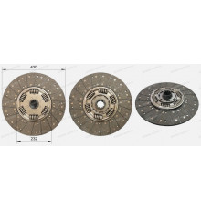 Диск сцепления D=430 мм  (D430x10Zx50,8) усиленный (YC6MK9375N-50, ISLe) обратный выжим 