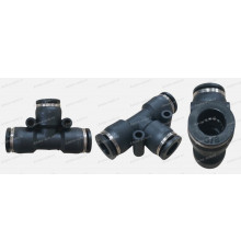Штуцер тройник трубка D=3/8"(9,5mm) 