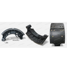 Колодка тормозная задняя (Higer) с роликом (D=40mm) и накладками